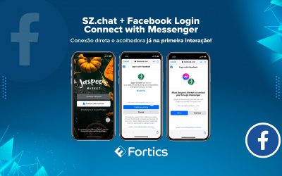 Integração do SZ.chat Fortics com o Facebook Login Connect with Messenger